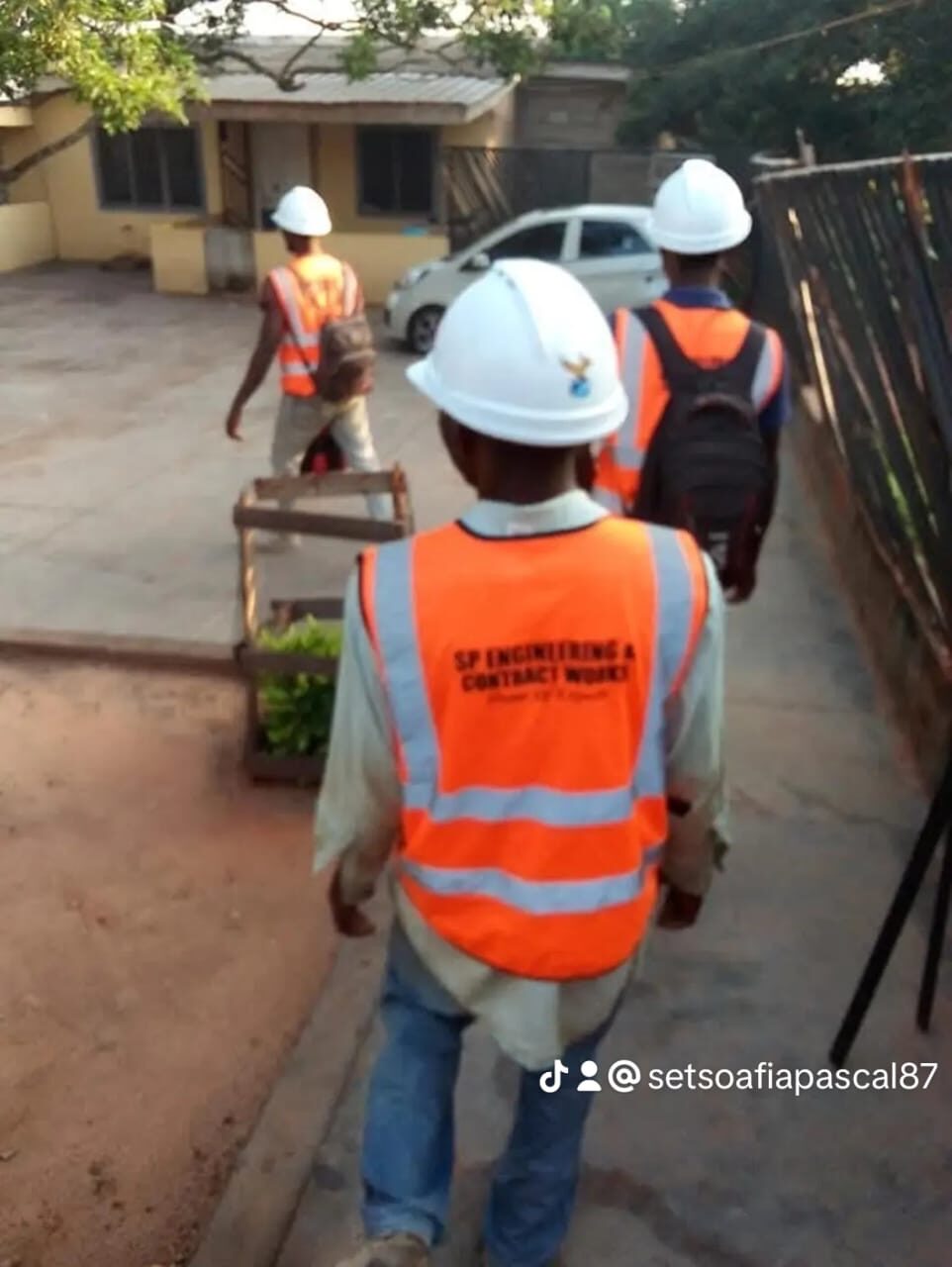 S.P. Engineering team heading to site